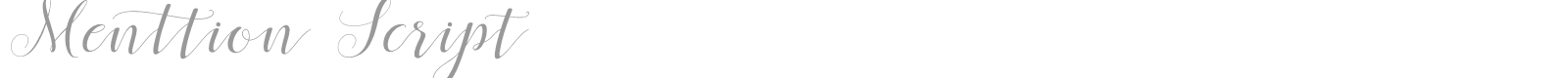 Menttion Script font preview
